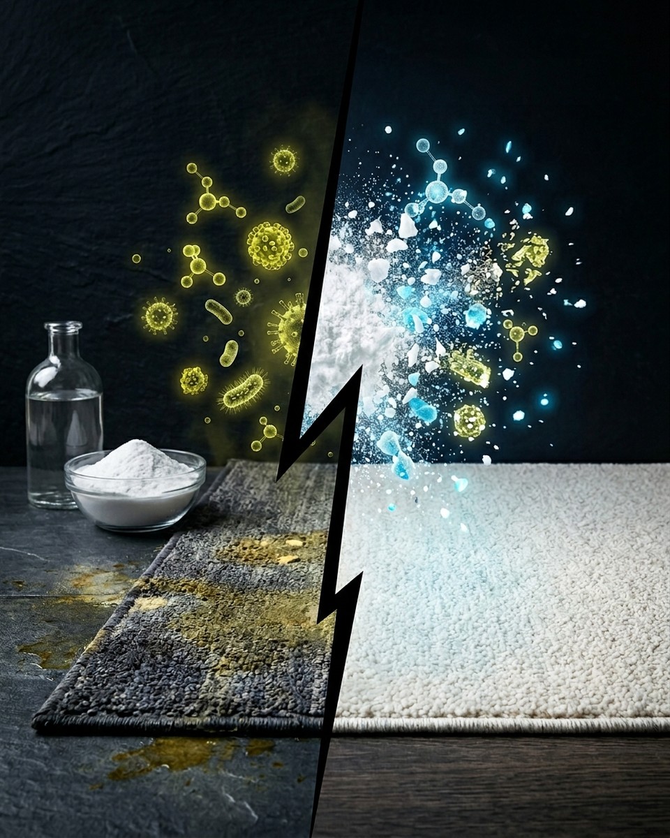 ペットのおしっこ臭が消えない！粉と液体で徹底的に清潔にする方法