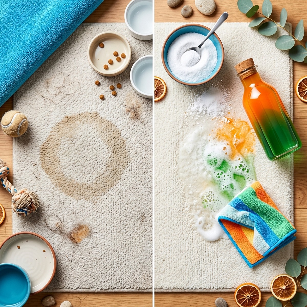 ペットのおしっこ臭が消えない！諦める前に試したい、ある粉と液体で清潔を取り戻す方法