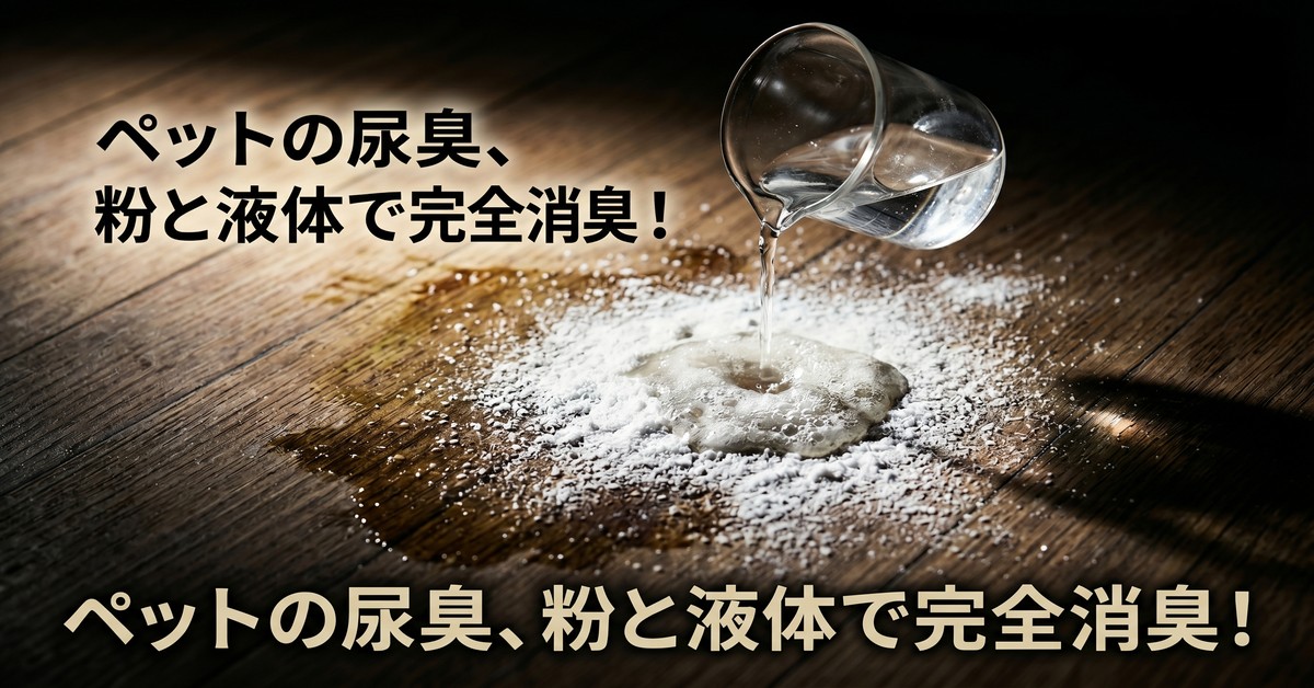 ペットの尿臭が消えない本当の理由と、効果的な掃除方法