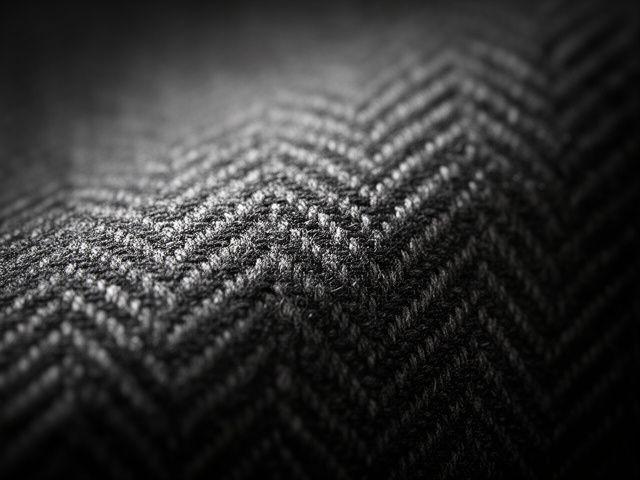 Macro detail of luxury navy wool fabric
