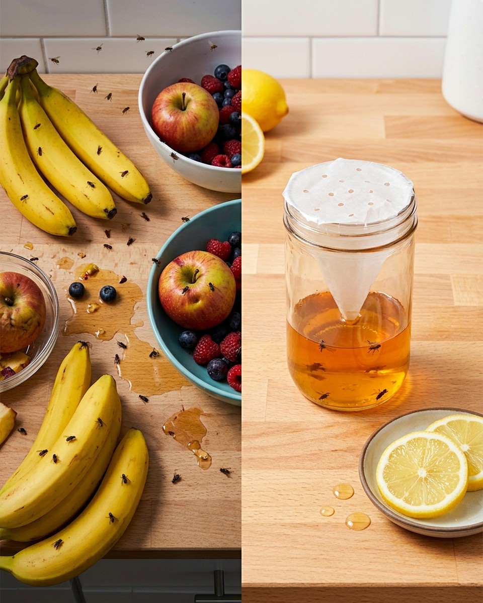 キッチンコバエ撃退法：お酢を使った効果的な対策と5つのステップ