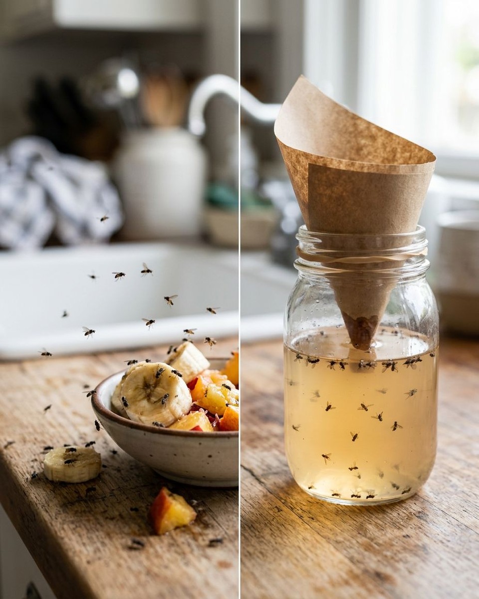 キッチンコバエ撃退法：お酢を使った効果的な対策と5つのステップ
